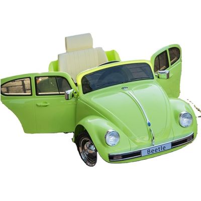 Autos eléctricos de 12 voltios verdes con licencia Juguetes para conducir vehículos para niños