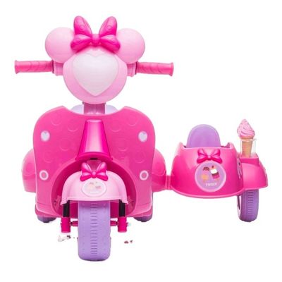 2022 Motocicleta eléctrica para niños con coche lateral Bucket Car Tamaño del producto 79.3*67*58cm