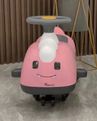 Carruaje de balanceo para niños con iluminación musical y rueda de PU.