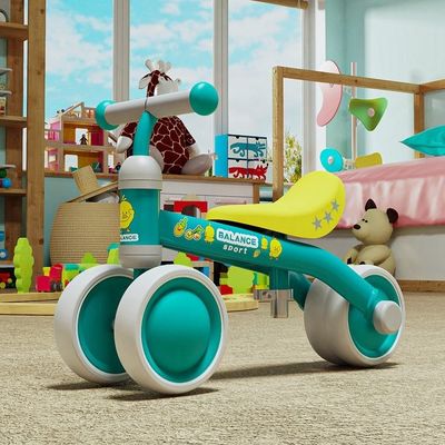 2023 Plastico 2 en 1 Balance Bike Ride en el coche con 4 ruedas para Scooter de niños pequeños