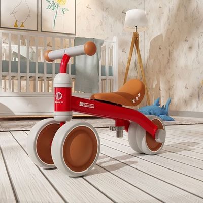 2023 Plastico 2 en 1 Balance Bike Ride en el coche con 4 ruedas para Scooter de niños pequeños