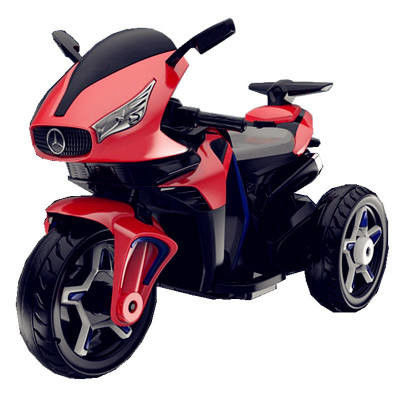 Educación temprana Viajar en coche para niños Rojo/Blanco/Azul Mini eléctrico de tres ruedas motocicleta
