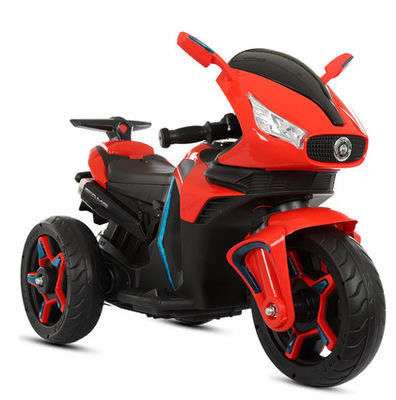 Educación temprana Viajar en coche para niños Rojo/Blanco/Azul Mini eléctrico de tres ruedas motocicleta
