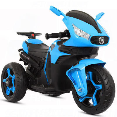 Educación temprana Viajar en coche para niños Rojo/Blanco/Azul Mini eléctrico de tres ruedas motocicleta