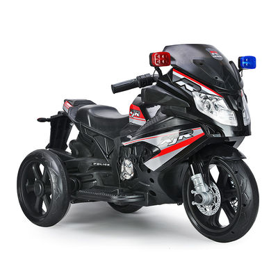 Motocicleta eléctrica de tres ruedas para niños en rojo/blanco/plata/negro