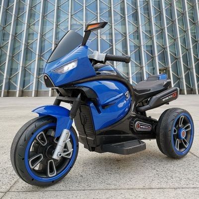 2022 Niños pequeños montan en motocicleta eléctrica para niños con batería 6V7AH * 1 / 380 * 2 plástico
