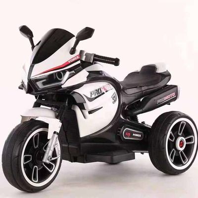 Triciclo de motocicleta eléctrica de 6v de batería para niños con música y motor ligero 380 * 2