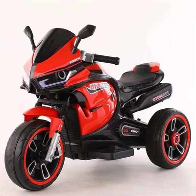 Triciclo de motocicleta eléctrica de 6v de batería para niños con música y motor ligero 380 * 2