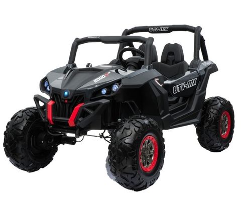 2.4G control remoto UTV plástico 2 asientos 12V eléctrico grande paseo en coche para niños batería caliente