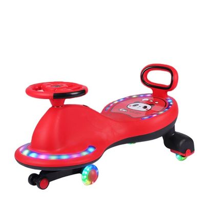 Los niños viajan en scooter coches bicicletas juguetes con luces de música y ruedas silenciosas de PU