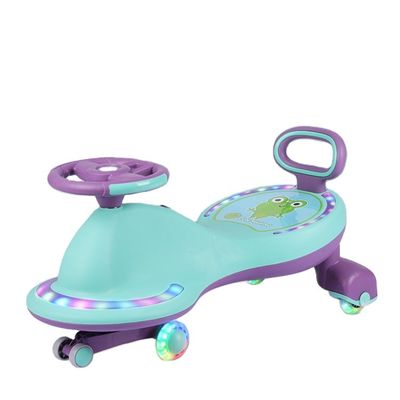 Los niños viajan en scooter coches bicicletas juguetes con luces de música y ruedas silenciosas de PU