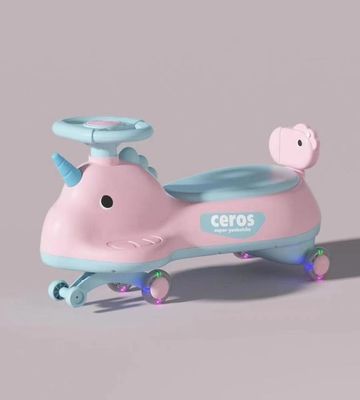 Anti-Rollover Flash Wheel Swing Ride On Scooter Car para niños Cartón Tamaño 69 * 25 * 32cm