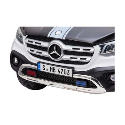 Licenciado coche de policía 12V niños Carga de coche con 2.4G control remoto coche de verdad dos asientos