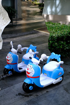 Motocicleta eléctrica de tres ruedas unisex para niños con iluminación fría