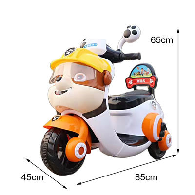 Motocicleta infantil de tres ruedas con luz y música Tiempo de carga 8-10 horas