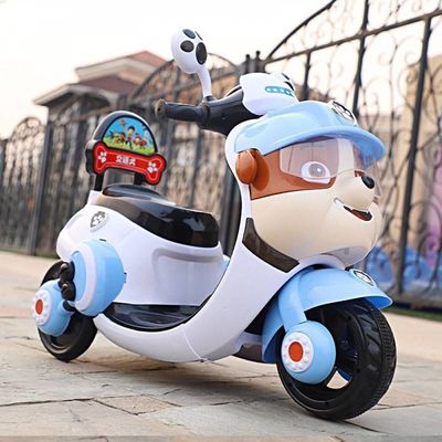 Motocicleta infantil de tres ruedas con luz y música Tiempo de carga 8-10 horas