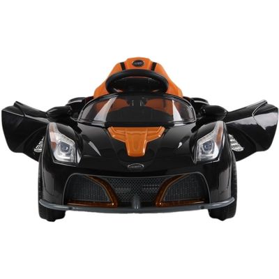 Super asiento único Negro niños coche paseo en 6v 12v coche eléctrico para niños pequeños