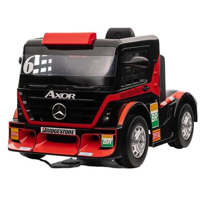 Ride On Toy Truck Car para niños con remolque 6 ruedas 12v o 24v Licenciado de plástico PP