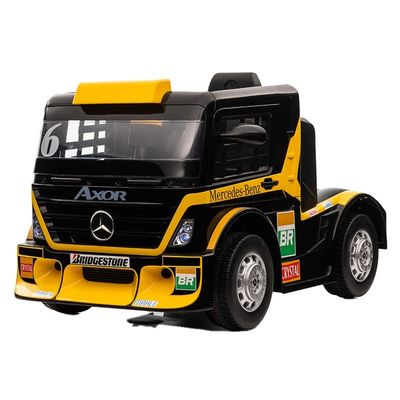 Ride On Toy Truck Car para niños con remolque 6 ruedas 12v o 24v Licenciado de plástico PP