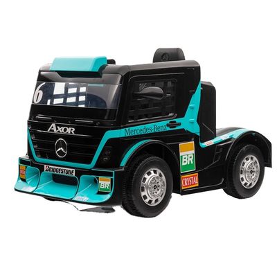 Ride On Toy Truck Car para niños con remolque 6 ruedas 12v o 24v Licenciado de plástico PP