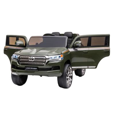 Land Cruiser con licencia 12v coche eléctrico paseo en coche para niños con diseño de control remoto