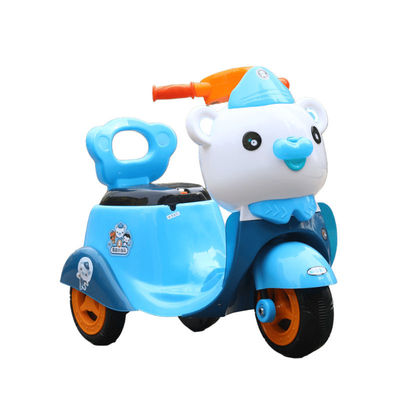 Función de música dinámica 2022 Triciclo eléctrico motocicleta coche para niños Unisex y diversión