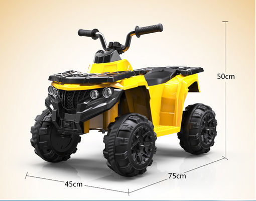 6v ATV Beach Car con luces delanteras recargable eléctrico paseo en coche para niños de 2 a 6 años