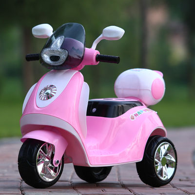 Viaje en motocicleta eléctrica para niños con asiento ancho y capacidad de carga super