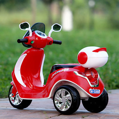 Viaje en motocicleta eléctrica para niños con asiento ancho y capacidad de carga super