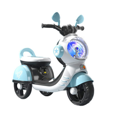 Niños eléctricos bebé de tres ruedas linda moto de batería en azul rosa rojo tipo de plástico PP