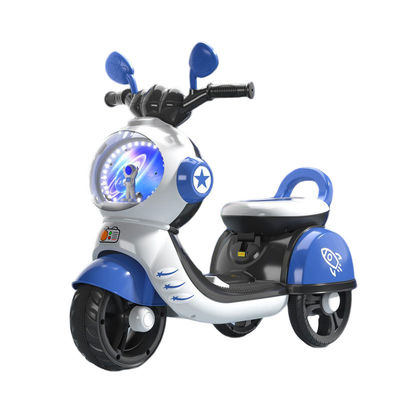 Niños eléctricos bebé de tres ruedas linda moto de batería en azul rosa rojo tipo de plástico PP