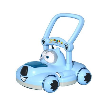 Niños de plástico viajan en un coche con techo sin motor Diseño personalizado Rosa/azul/blanco