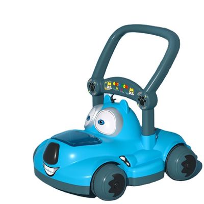 Niños de plástico viajan en un coche con techo sin motor Diseño personalizado Rosa/azul/blanco