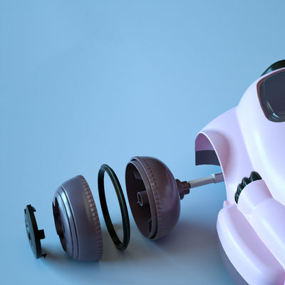 Niños de plástico viajan en un coche con techo sin motor Diseño personalizado Rosa/azul/blanco