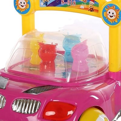 Rueda de goma musical Baby Walker 2022 modelo de paseo en juguete para niños de 2 a 4 años de edad