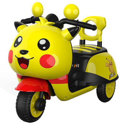 Canciones de música MP3 Iluminación LED Juguetes 6v Motocicleta eléctrica Para Niños Amarillo Azul Rosa