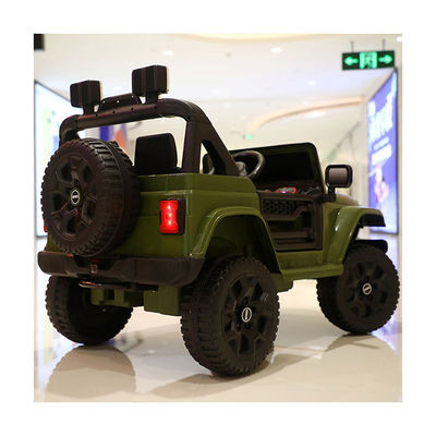 Rojo 12v 4 ruedas luz eléctrica 2 asientos control remoto recargable coche de juguete para niños