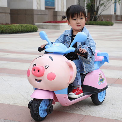 Canciones infantiles Iluminación LED Juguetes Viajar en motocicleta eléctrica de 6 V para niños de 3 a 6 años