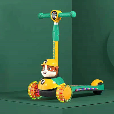 Unisex con batería, scooter para niños con flash plegable y con batería