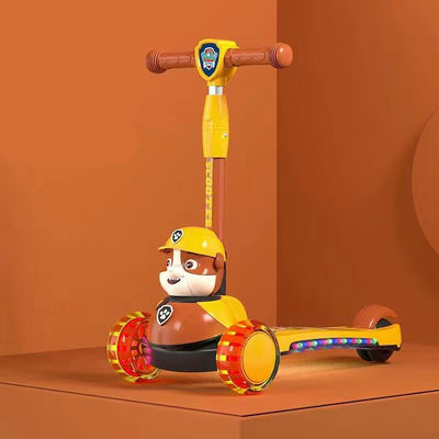 Unisex con batería, scooter para niños con flash plegable y con batería