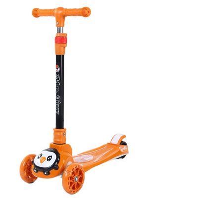 3 ruedas de PU LED Bebé Kick Scooter Venta para niños Función de música Iluminación Plegable con un solo clic