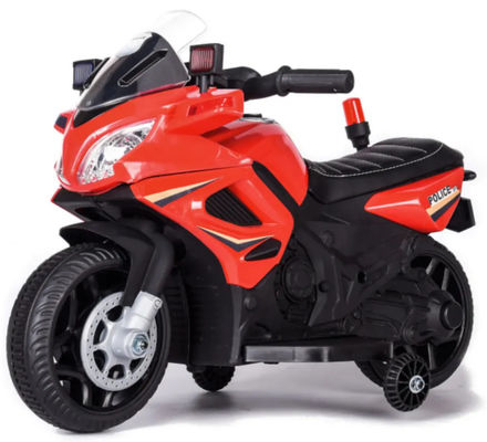 6V motocicleta eléctrica de deporte bebé paseo en coche de juguete con faro música de sonido para niños
