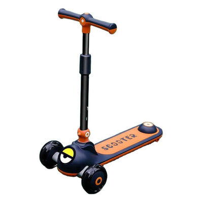 Asiento de cuero suave plegable de un botón 3 ruedas paseo en scooter coche para niños y duradero