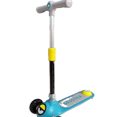 Asiento de cuero suave plegable de un botón 3 ruedas paseo en scooter coche para niños y duradero