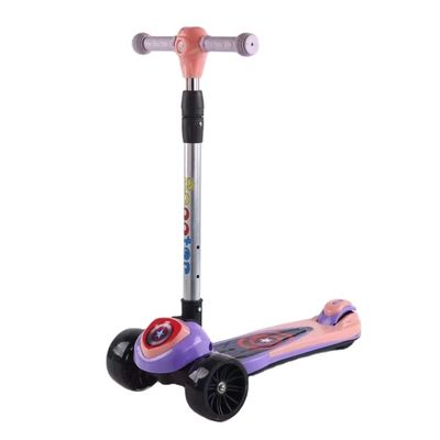 Escúter plegable de iluminación musical para niños Rosa/azul/amarillo/verde Rango de edad 2-4 años