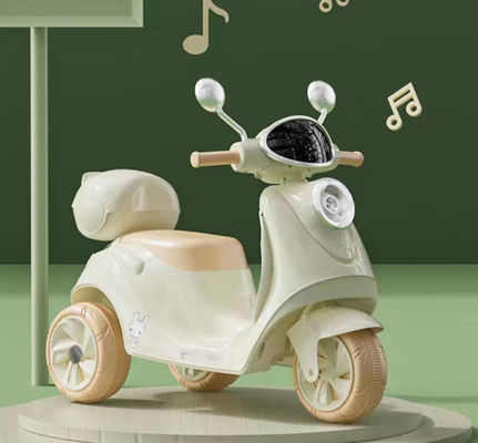 PP plástico 6v paseo eléctrico en motocicleta para niños caja de almacenamiento y luces 2023
