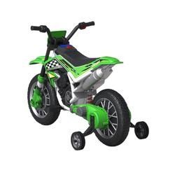 Coche de motocicleta eléctrica de 12 V para niños con música y material de plástico de rueda auxiliar