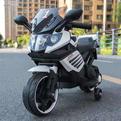 Niños Juguetes Coche 6v Motocicleta eléctrica Viajar en coche con iluminación y ruedas auxiliares