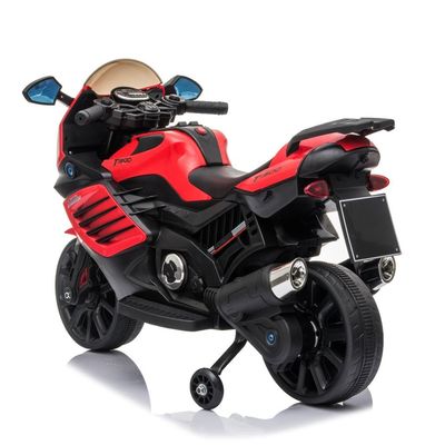 Motocicleta eléctrica para niños MP3 Iluminación y ruedas auxiliares 6v 12v Batería