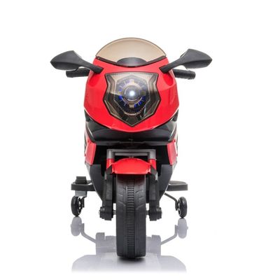 Motocicleta eléctrica para niños MP3 Iluminación y ruedas auxiliares 6v 12v Batería